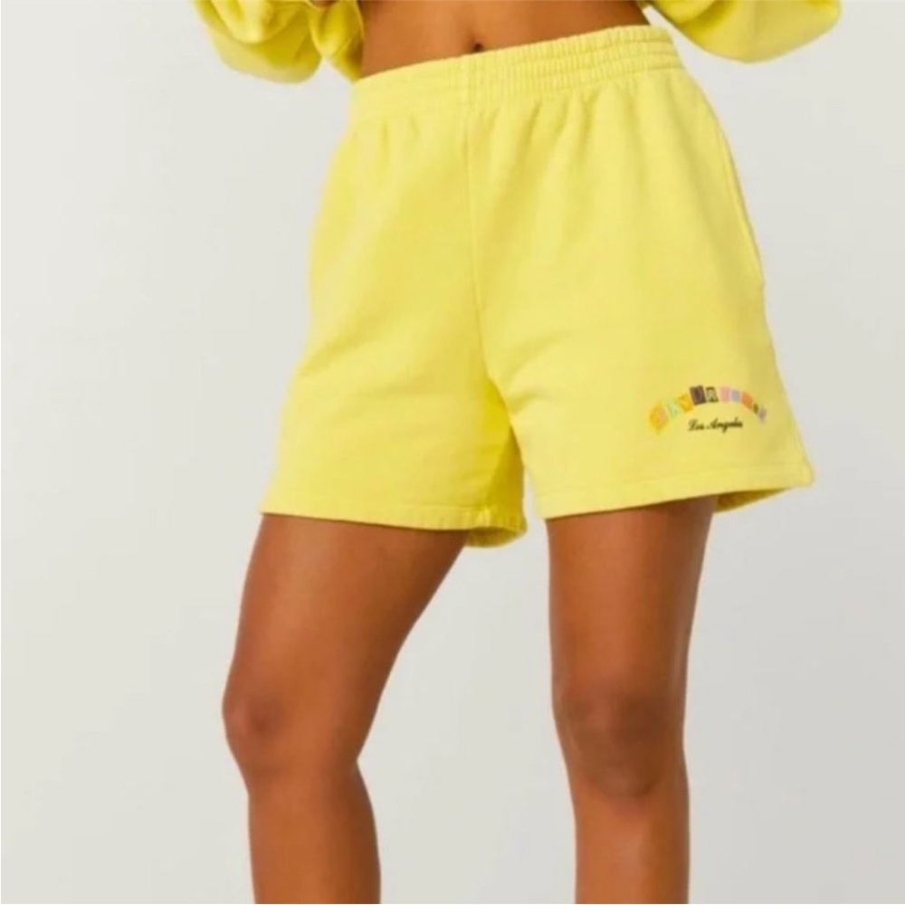 NWT Daydreamer Ransom Note High Frequency Boyfriend Sweat Shorts - Picture 2 of 8